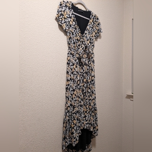 Abercrombie & Fitch Floral High-Low Flare Midi Sundress Boho Bohemian - Picture 7 of 14